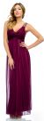 Main image of Ruched Twist Knot Bust Long Formal Evening Dress